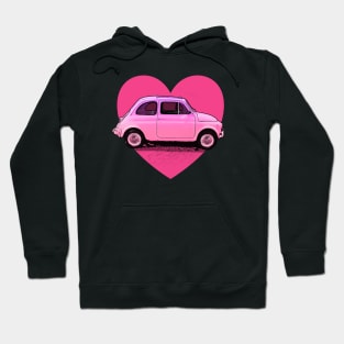 The Pink Fiat 500 Lover Hoodie